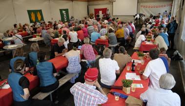 Friedliche Stimmung an der Bundesfeier auf der Sportanlage Rheinauen