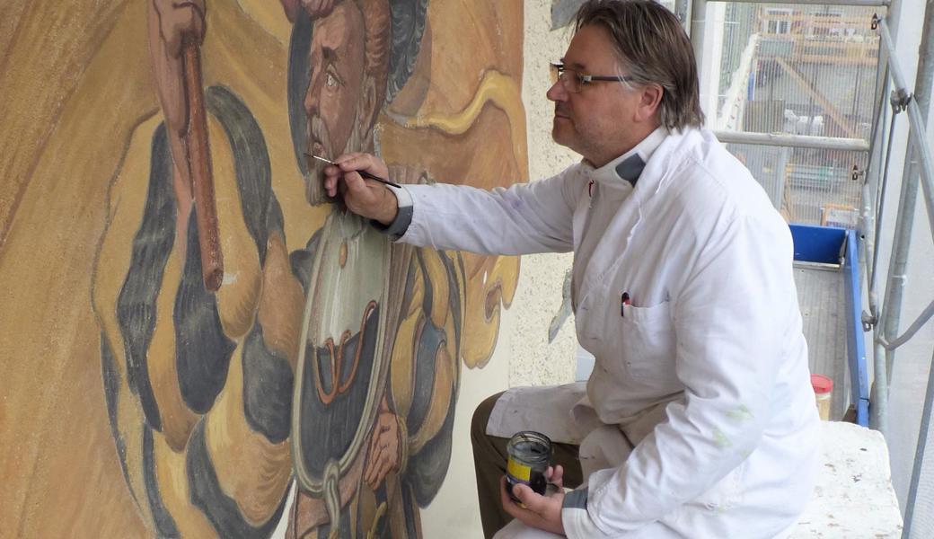 Er sei glücklich mit dem Resultat, sagt Mauro Ferrari nach vollendeter Arbeit.  