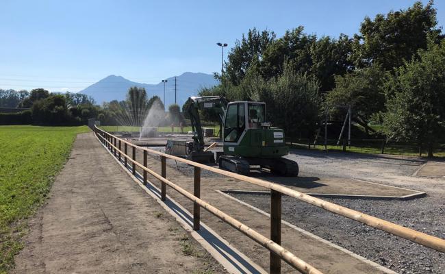 Erfrischende Baustelle