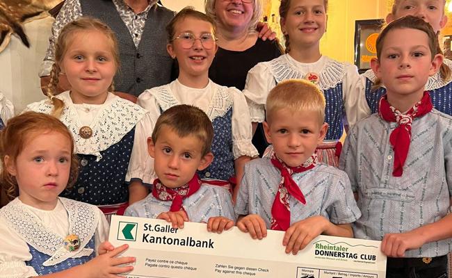 Donnerstagclub sponsert Kinderjodelchörli