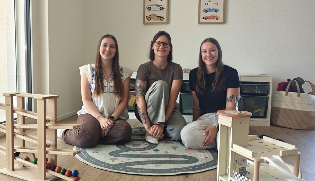 Kinder und Betreuungsteam leben sich in der neuen Kita ein