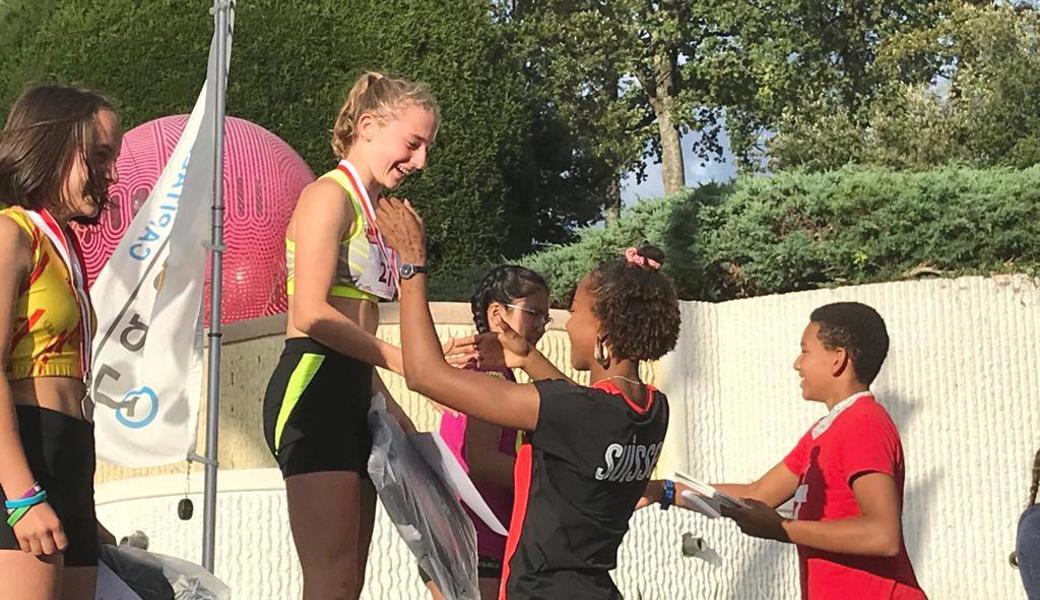 Julie Leuenberger (links) gewann die Goldmedaille. 
