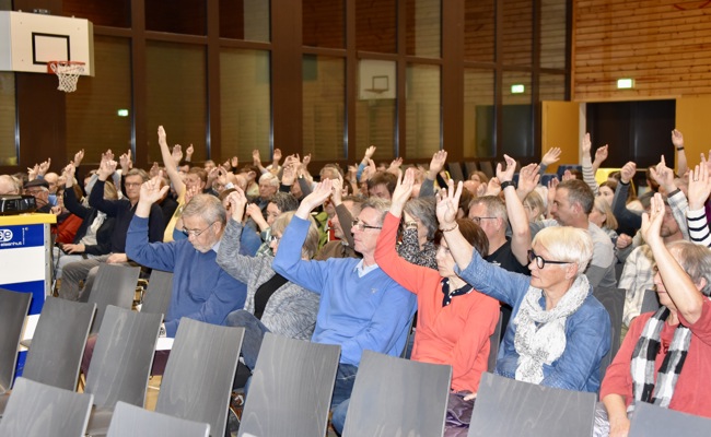 Keine Veränderungen – keine Diskussionen: eine 27-minütige Bürgerversammlung