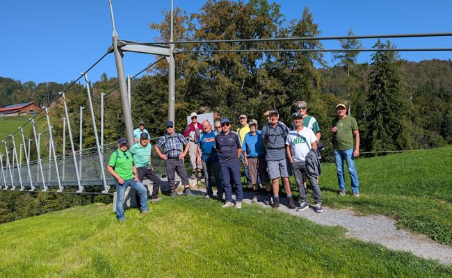 Die Männerriege auf dem Fünfländerblick